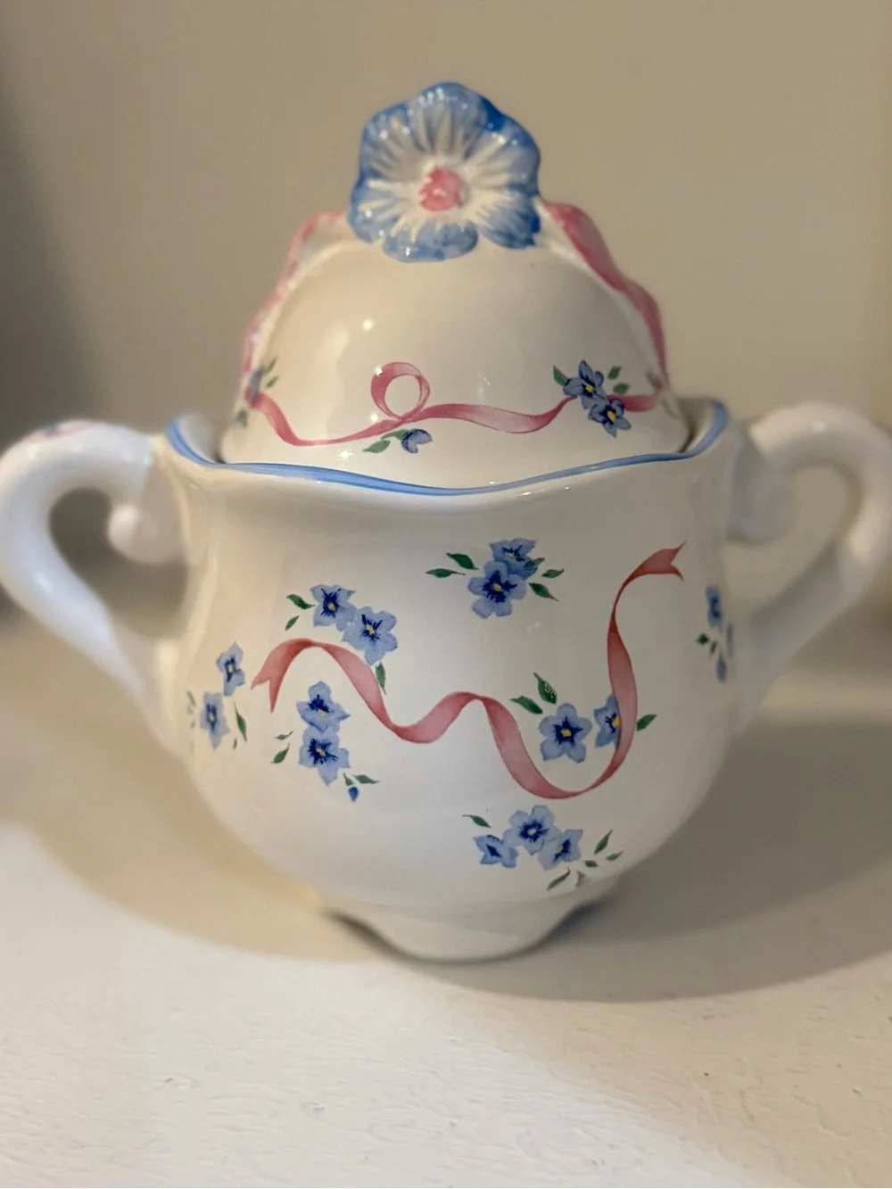 Vintage PORTA Raul Da Bernarda Portugal JESSICA Sugar Bowl Lynn Hollyn - Lidded